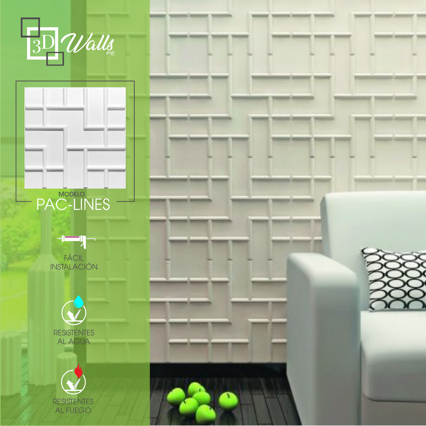 Modelo Pac-Lines 3D Walls PR