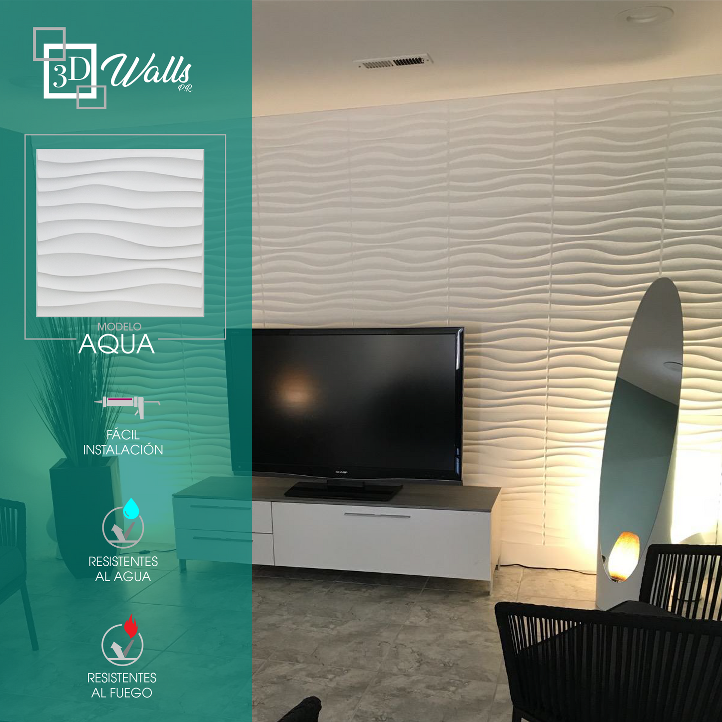Modelo Aqua 3D Walls PR
