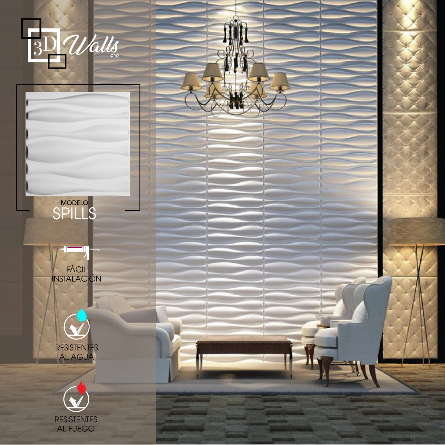 Modelo Spills 3D Walls PR