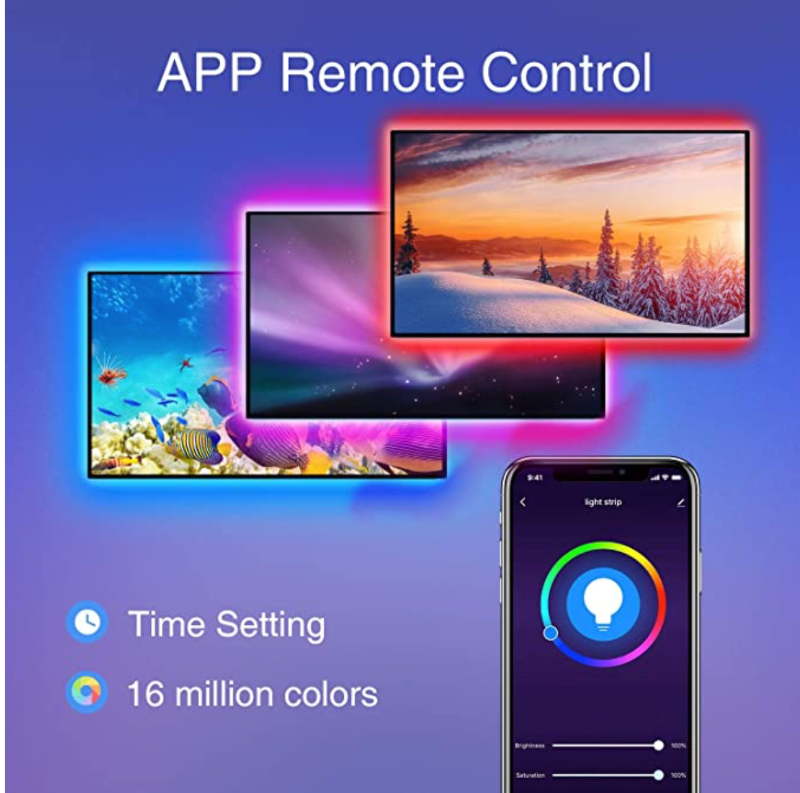 USB Bluetooth TV Color Changing Strip